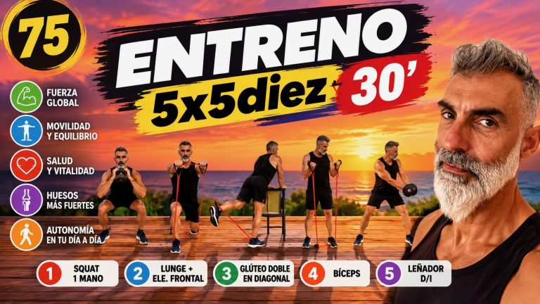 💥💥💥 5 ejercicios para mantener un cuerpo fuerte después de los 55 | 30 min